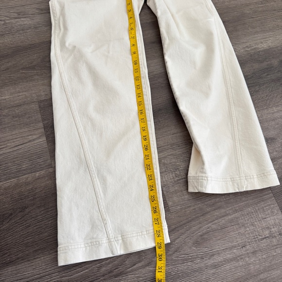 New Madewell The Perfect Vintage Wide Leg Jeans Vintage Canvas Cream size 25 - Picture 14 of 15